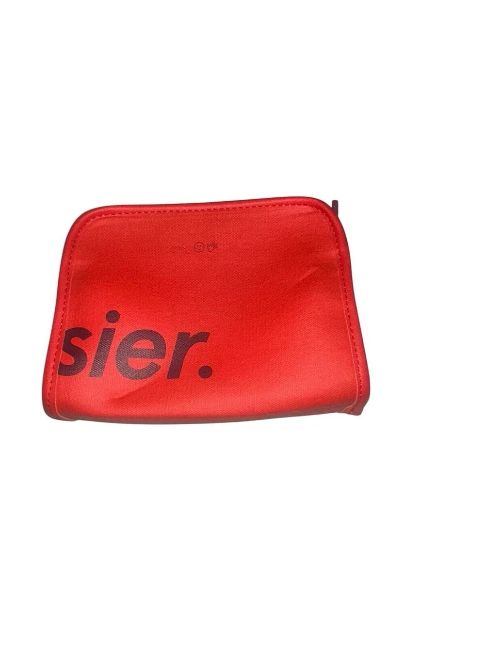 Glossier Mini Red Makeup Bag